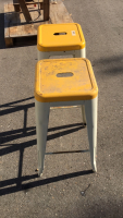 Pair Of Metal Stools - 2