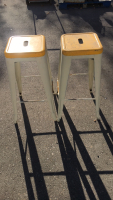 Pair Of Metal Stools - 3