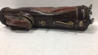 Leather Wilson Golf Bag With (11) Clubs