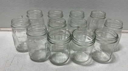 (12) Small Canning/Mason Jars