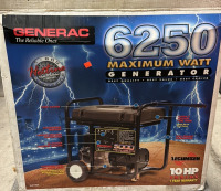 Generac 6250 Maximum Watt 10 HP Engine Generator