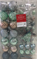 Holiday Home Tree Topper & 119 Ornaments Set