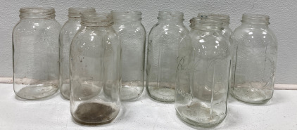 (8) 3.5 PT Mason/Ball Canning Jars