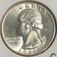 1961-D Silver Gem BU++++ Quarter - 3