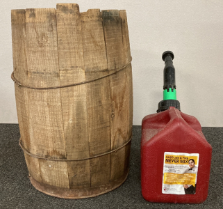 Gardening Barrel & Gas Can