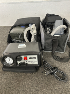 2 CPAP MACHINES (BOTH WORK) the AND SEQUENTIAL AIR CIRCULATOR SC-3004 (UNTESTED-PLUG PRONGS)