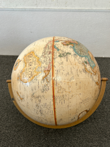 GLOBE OF THE WORLD, GOOD CONDITION JUST NEEDS STAND