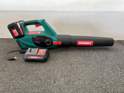 HYCHIKA WIRELESS LEAF BLOWER WITH (2) BATTERIES AND CHARGER- WORKS GREAT