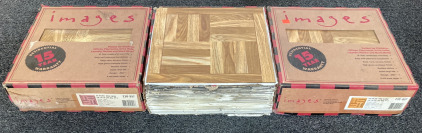 (3) CASES 12&rdquo;X12&rdquo; PEEL AND STICK FLOOR TILES