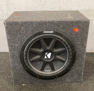 (1) LARGE KICKER COMP AMP (UNABLE TO TEST) (W-11.5&rdquo; X L 16&rdquo;)