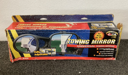 (1) AS SEEN ON TV UNIVERSAL TOWING MIRROR