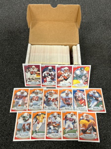 BOX OF 1990 FLEER FOOTBALL SET