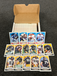 BOX OF 1990 FLEER (ERROR) FOOTBALL CARD SET