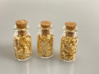 (3) Small Jars Of Gold Foil