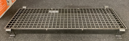 (1) METAL GRATE CELING MOUNTED POT HANGING RACK