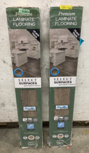 (2) 14 MM THICK PREMIUM LAMINATE FLOORING SPILL DEFENSE COLLECTION