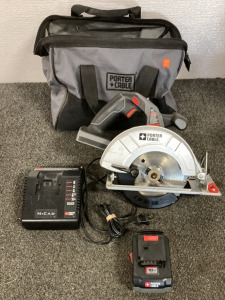 PORTER CABLE CORDLESS CIRCULAR SAW, PORTER CABLE 18V CHARGER, NICAD PORTER CABLE CHARGER