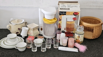 ICED TEA MAKER, WAX MELTERS, BODY CARE, DISHES