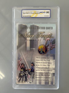 2001 AMAZING MINT COLORIZED NEW YORK U.S. STATE QUARTER
