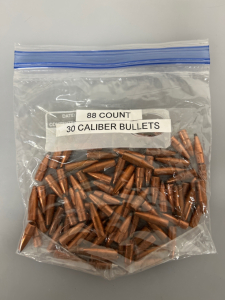 (88) COUNT 30 CALIBER BULLETS