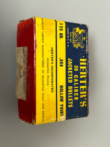 HERTERS 30 CALIBER JACKETED BULLETS 125 GR.