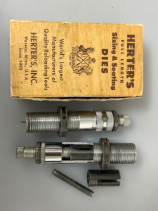 HERTERS FULL LENGTH SIZING AND SEATING DIES