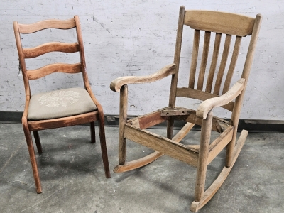 VINTAGE WOOD CHAIRS FOR RESTORATION/ REPURPOSING