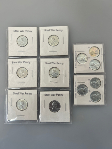 VINTAGE STEEL WAR PENNIES