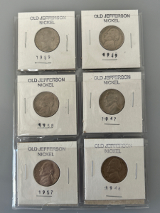VINTAGE JEFFERSON NICKELS