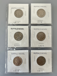 VINTAGE BUFFALO NICKELS