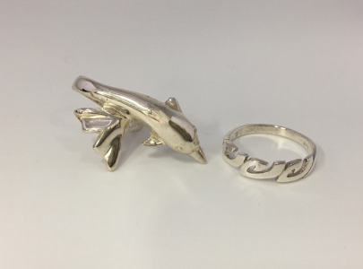 (2) Beautiful .925 Silver Rings Size 7