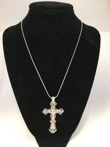 24&rdquo; Chain & Crucifix Pendant