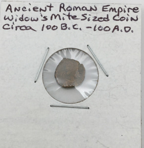 Ancient Roman Empire Widow’s Mite Sized Coin Circa 100 B.C.-100 A.D.