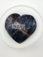 47.95 ct Canadian Sodalite Heart Shaped Gemstone Cabochon - 2