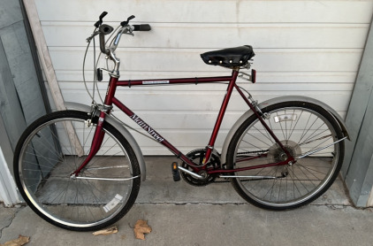 Coast Main Stree Maroon Bicycle