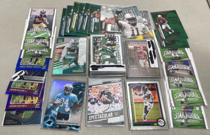 (1) Big Lot Of Collectible NFL Football Cards. Various Dates