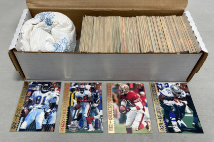 (1) Complete Set Of 450 NFL 1995 Pacific Crown Collection Football Cards