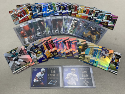 (1) Big Lot Of Collectible NFL Football Cards. Various Dates