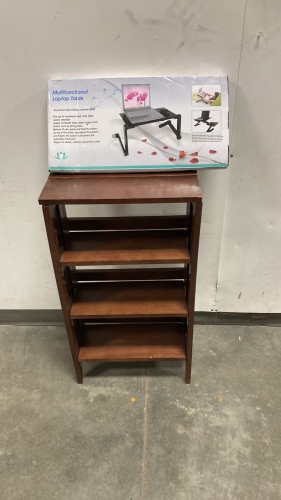 Folding Shelf & Laptop Table