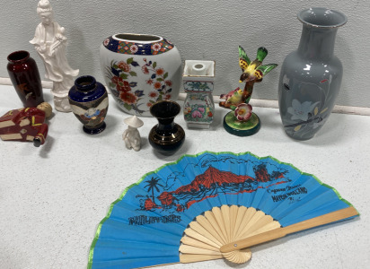 (1) 11’ Japanese Vase And Other Japanese Ceramics!