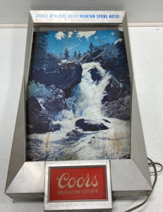 (1) Coors Vintage 1970s Light Up Display 17’ By 32 1/2’