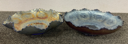 (2) Fenton Dragon And Lotus Bowls 8&rdquo; And 8.5&rdquo; Wide