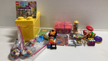 Lego Friends Set and Storage Bin, Assorted Small Toys