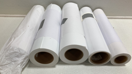 (5) Assorted Rolls of Professional Printer Paper