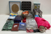 Mini Muffin Tin, Pot Lid Holders, Cake Pans, Dog Jacket, Tablet Cases, Crown Royal Tin and Bags, and more