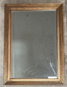 GOLD FRAMED MIRROR (30X42”)