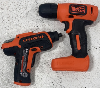 (2) BLACK AND DECKER WIRELESS DRILLS