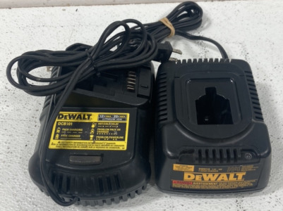 (2) DEWALT BATTERY CHARGERS