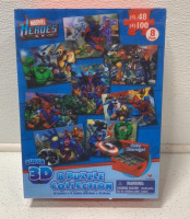 (1) COBBLE HILL 500 PIECE PUZZLE AND (1) SUPER 3D 8 PUZZLES MARVEL HEROES COLLECTION - 2