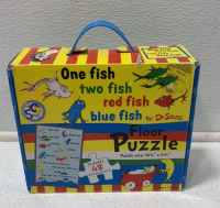 (1) 200 PIECE GARFIELD PIZZLE AND (1) “ONE FISH TWO FISH RED FISH BLUE FISH” FLOOR PUZZLE - 2